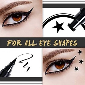 Stylo Eyeliner Imprimé 2 En 1 Stylo Eyeliner Liquide éTanche à SéChage Rapide Stylo Eyeliner Imprimé Visage Stylo Eyeliner Ou