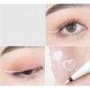 Eyeliner couleur liquide waterproof,Eyeliner Liquide Stylo Liquide Eyeliner Precision Séchage Rapide pour Femme Blanc 