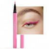 Maydear Colours Eyeliner auto-adhésif, 2 en 1 Eyeliner Liquide Mat Coloré Eye Liner Pen, Waterproof Smudge-Proof Smooth Eyeli