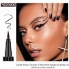 Marron Waterproof Liquid Eyeliner Eye Liner,Eyeliner Pencil Stylo Liquide Eyeliner,Eye-liner Liquide Maquillage,Imperméable,L