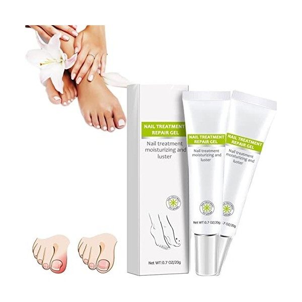 DUBUSH Gel de paronychie, Gel de réparation pour Le Traitement des Ongles, crème dessence de réparation des Ongles fongiques