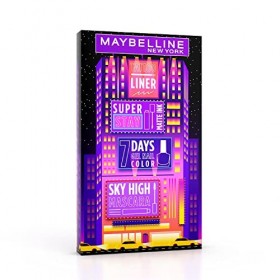 Maybelline New York - Coffret Building : Mascara Sky High, Tattoo Liner, Superstay Matte Ink, Vernis à ongles Superstay