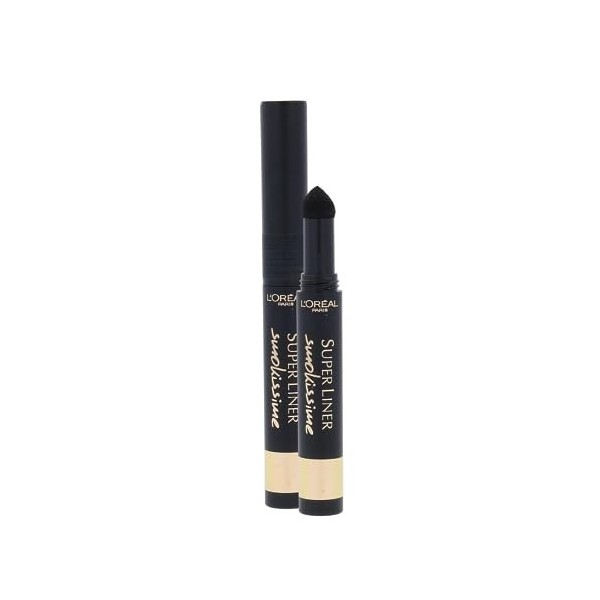 LOréal Paris Super Liner Smokissime Crayon pour Yeux/Ombre à  Paupières 2 en 1 100 Black Smoke 1 g