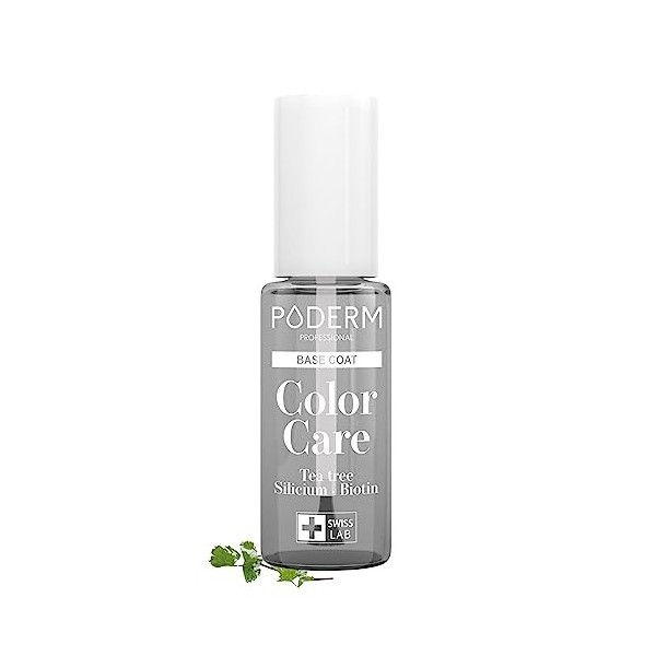 PODERM - BASE COAT Protecteur - Enrichie en TEA TREE - Assure une longue tenue des couleurs - Prévention & Traitement des Ong