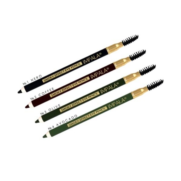 Impala - Smoky Effect Kajal Eye Pencil Couleur 03 Vert olive| Crayon pour les yeux | Finition Mate | Texture crémeuse facile 