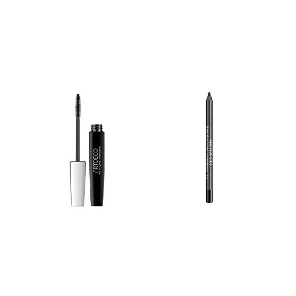 Artdeco 1180-02012 All in One Mascara 01 Black 10 ml & 1180-21105 Crayon Contour Yeux Résistant à lEau 10 Black 1,2 g