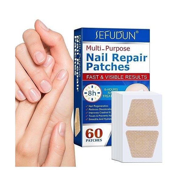 Patchs de réparation des ongles | Traitements des champignons ongles | Réparation dongles fendus | Soins pieds imperméables 
