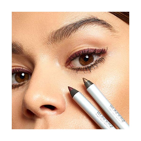 Wunder2 Super-Stay Liner Crayon Eyeliner Waterproof Longue Tenue, Teinte Glitter Purple Aubergine, 1 Unité