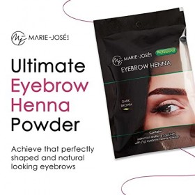 Teinture Sourcis - Coloration Permanentes Sourcils - Convient pour plus de 25 paires de sourcils Brun Foncé 