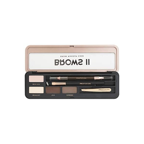 Profusion Cosmetics Palette Maquillage Pro Brows II - Moyen Sombre