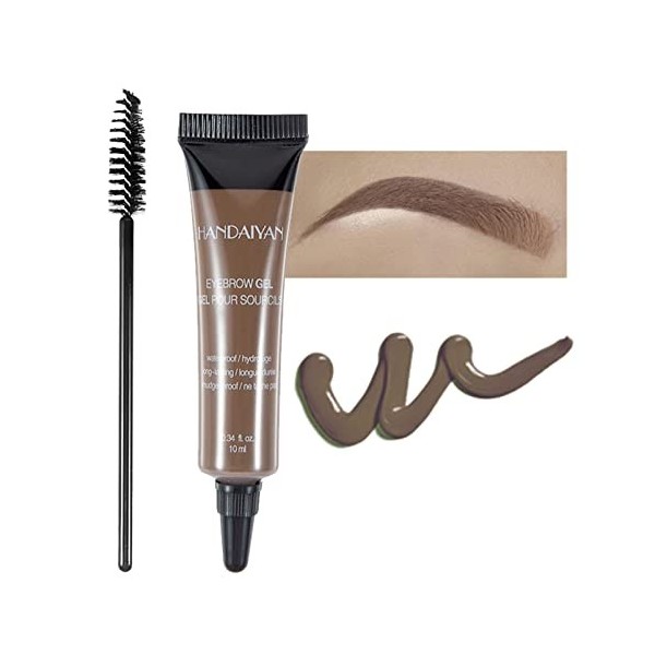 Gel à sourcils, pommade à haute pigmentation pour sourcils, crème à sourcils, imperméable et durable, formule pour maquillage