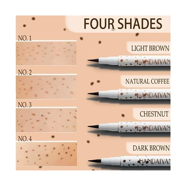 Outil de Maquillage de Taches de Rousseur, Imperméable Stylo de Maquillage de Fausses Taches de Rousseur, Stylo de Tache de R