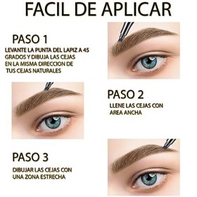 MIRADA FASHION, Crayon à sourcils microblading, crayon à sourcils à 4 pointes, crayon à sourcils, sourcils naturels couvrant 