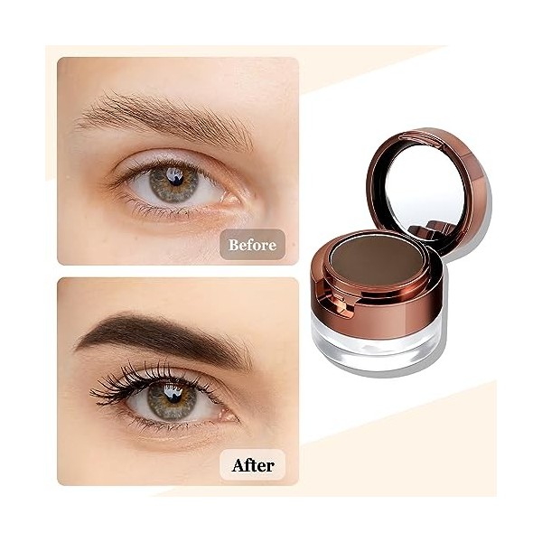 Boobeen Eyebrow Duo Kit - Gel et poudre pour sourcils, forme, définit, remplit les sourcils pour une couleur naturelle tout a