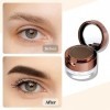 Boobeen Eyebrow Duo Kit - Gel et poudre pour sourcils, forme, définit, remplit les sourcils pour une couleur naturelle tout a