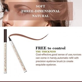 Tukefev Microblading Stylo à Quatre Pointes Oculaires Fines ImperméAble Et RéSistant à La Sueur Crayon Liquide Par Les Sourci