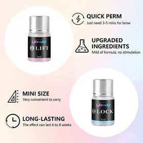 Libeauty Kit de Plastification Des Sourcils | Le Kit de Levage des Sourcils Est Livré Avec Un Ensemble Complet DOutils | Fac