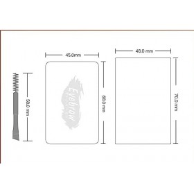 Poudre à sourcils, poudre à sourcils bicolore pour améliorer les sourcils, poudre à sourcils avec miroir pour maquillage neut