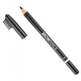 Lamel Crayon à Sourcils - Longue Durée - Brosse Incluse - Idéal pour Tout Type de Peau - Noir N. 401