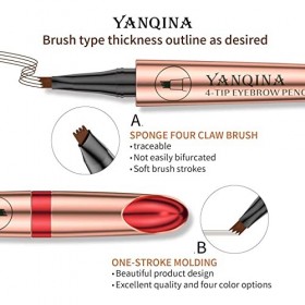 Stylo à sourcils de tatouage imperméable, stylo à sourcils de maquillage professionnel, séchage rapide, stylo de maquillage d