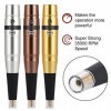 Semi Eyebrow Lip Eyeliner Makeup Tattoo Pen Machine, Suitable for Eyeliner, Lips, Eyebrow and Tattoo argent 