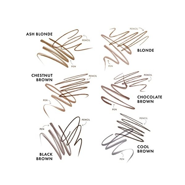 ICONIC London Triple Precision Brow Definer| 3-in-1 Eyebrow Pencil, Fine-Tip Pen & Spoolie Brush For Salon-Worthy, Precise & 