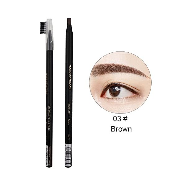 12 pièces crayon à sourcils étanche cordon de traction crayon à sourcils Peel-off longue durée stylo à sourcils Microblading 