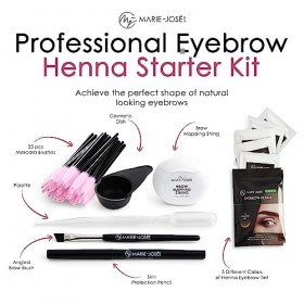 Teinture Sourcis - Coloration Permanentes Sourcils - Convient pour plus de 25 paires de sourcils Pro Starter Kit 