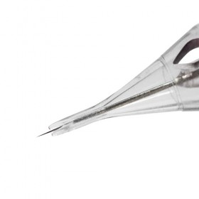 Tina Davies PIXL Cartouche, 1 Round Liner Long Taper, Outil de Maquillage Permanent pour Sourcils, Lèvres, Paupières .30mm 1R