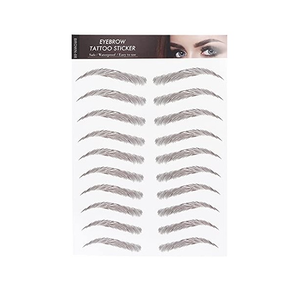 6D Sourcils Tatouage Autocollant Professionnel Étanche Sourcils Transfert Autocollant Sourcils Maquillage Outil pour Femmes e