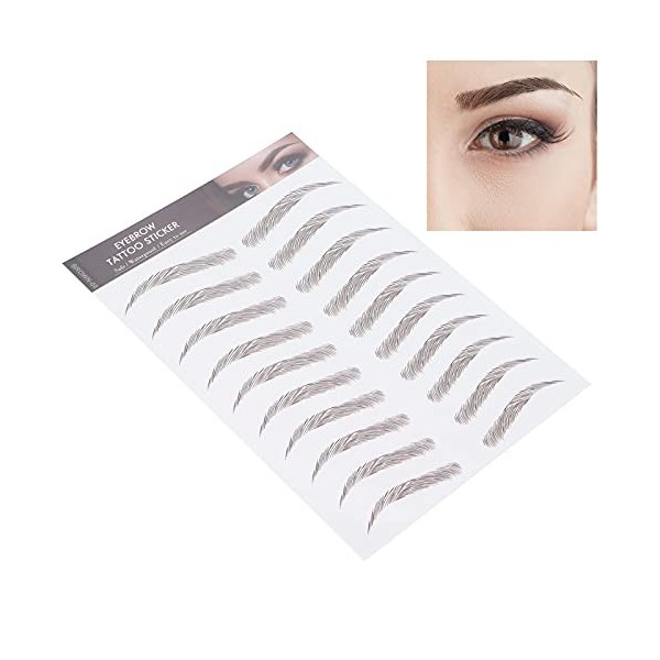 6D Sourcils Tatouage Autocollant Professionnel Étanche Sourcils Transfert Autocollant Sourcils Maquillage Outil pour Femmes e