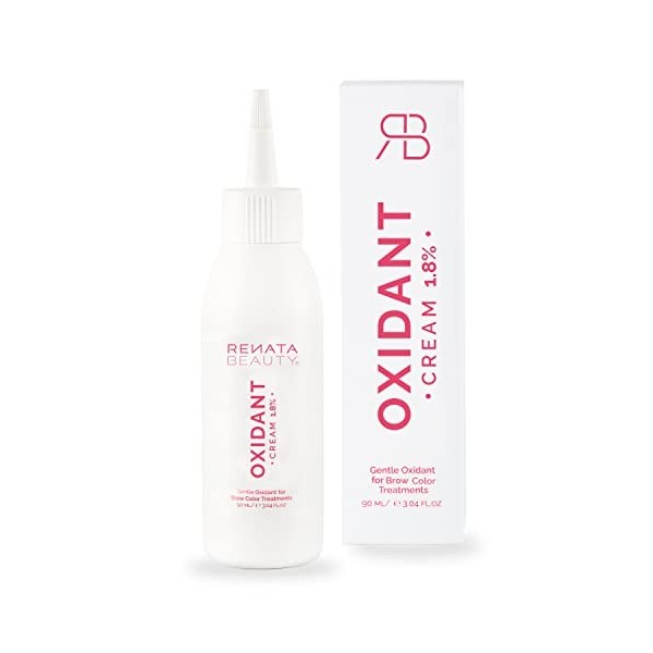 Renata Beauty Développeur Teinture Sourcils 1,8 % – Crème Oxydante Doux 90 ml – Activateur Crème pour Couleur des Sourcils – 