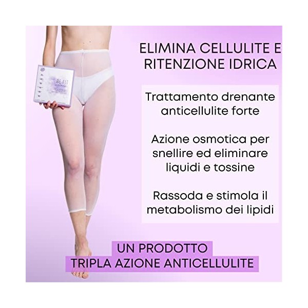 Short anti-cellulite imbiti + écoricharge – 5 traitements – Kit anti-cellulite avec short drainant réutilisable avec sel de l