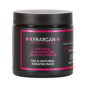 Kerargan - Masque Capillaire à la Kératine pour Régénérer et Fortifier le Cheveu & - Shampoing à la Biotine et au Collagène P