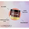 Masque Capillaire à lAil Noir Cheveux cassants 500 ml Lorenzo Professional