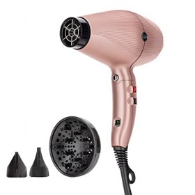 GAMMA+ Sèche-cheveux Ionique G-TRONIC Dual Ionic 2500, Sèche-cheveux Professionnel Léger 390 gr, Interrupteur On/Off Fonction