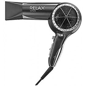 Relax 33000762 Ionic 880W Profi sèche-cheveux silencieux et économe en énergie Noir