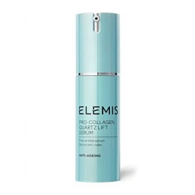 ELEMIS Sérum quartz lift pro-collagène,sérum anti-rides au précieux quartz rhodochrosite, texture gel laiteux forme un réseau