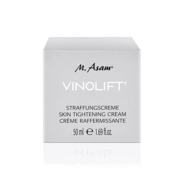 M. Asam VINOLIFT Crème raffermissante 50 ml – Crème pour le visage, action anti-rides intense, lisse et améliore lélastici