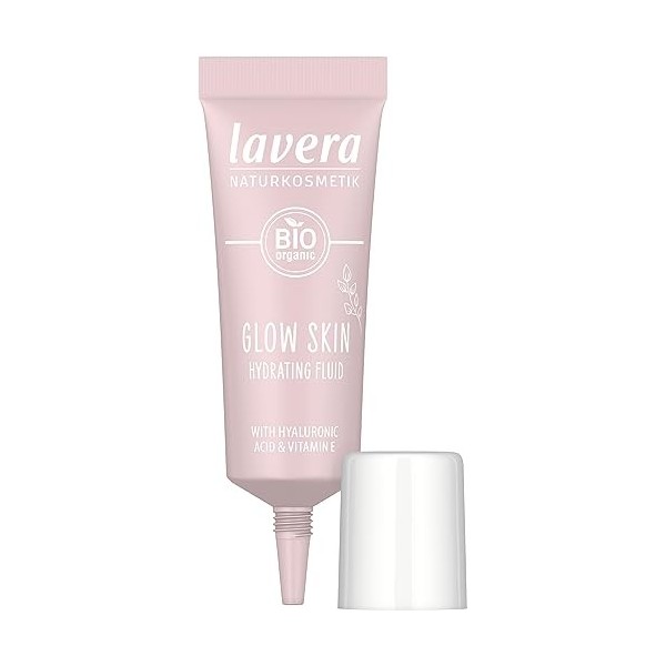 lavera Glow Skin Hydrating Fluid - Hydrate - éclat scintillant - Acide hyaluronique naturel & Vitamine E - VEGAN - 9 ml