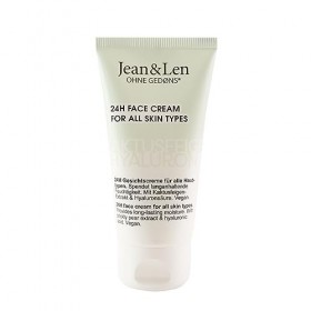 Jean & Len Crème hydratante pour le visage Figue de Barbarie & Hyaluron, réduit les ridules de sécheresse, pour tous les type