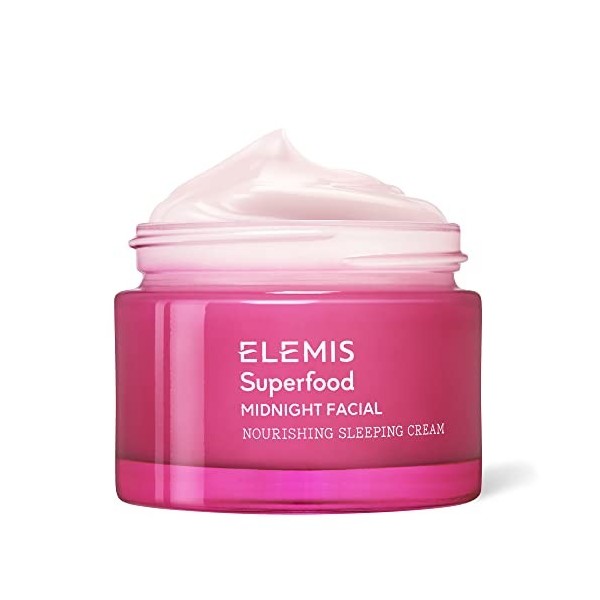 ELEMIS Superfood Midnight Facial, Crème de nuit nourrissante, régénérante et revitalisante pour peau sèche, hydratant pour le