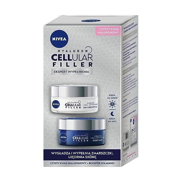 NIVEA 2 pack - Cellular Filler crème de jour et crème de nuit, 2 x 50 ml