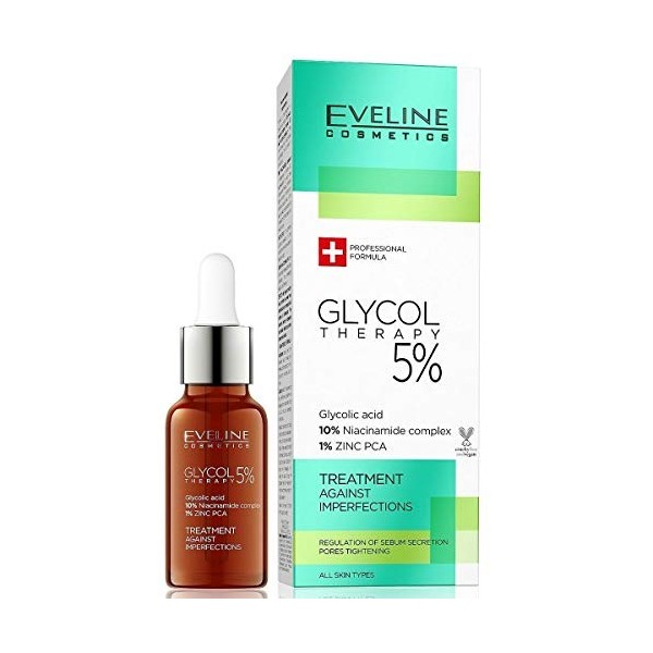 Eveline Cosmetics Glycol Thérapie 5% Traitement des impuretés, 18 ml