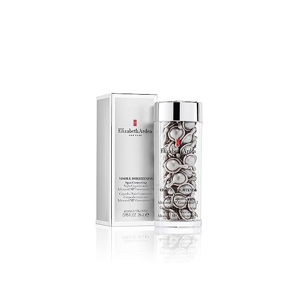 Elizabeth Arden Skin Illuminating, Capsules Eclat pour la Nuit avec Advanced MIx Concentrate™, 60 capsules, Sérum de Nuit, Pe