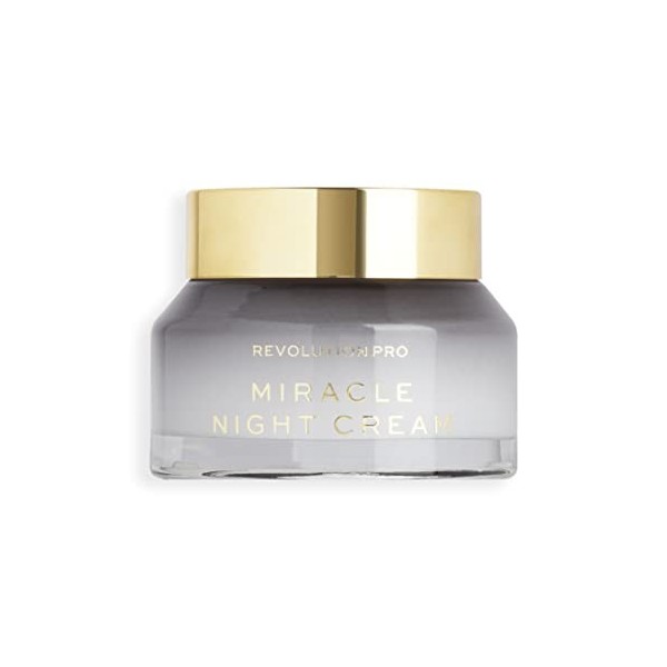 Revolution Pro Miracle Night Cream, Pelle più liscia, più tonica e più giovane, Ripristina la pelle durante la notte, 50ml