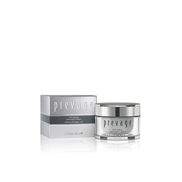 Elizabeth Arden PREVAGE® Crème Anti-âge Nuit 50 ml, crème régénératrice et hydratante, Soin visage anti-âge et antioxydant