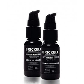 Sérum de jour et de nuit Brickell pour hommes, tout naturel et biologique, parfumé Non Parfumé 