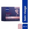 NIVEA Vital Éclat Soin de nuit 1 x 50 ml , Crème de nuit enrichie en huile de pétales de rose et calcium, Crème hydratante b