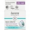 lavera basis sensitiv Crème de nuit apaisante - cosmétiques naturels - végan - Aloe vera bio & Huile damande bio - hydratant